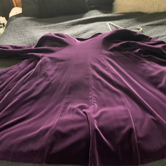Vintage custom made velvet car coat - lined - Picture 8 of 10